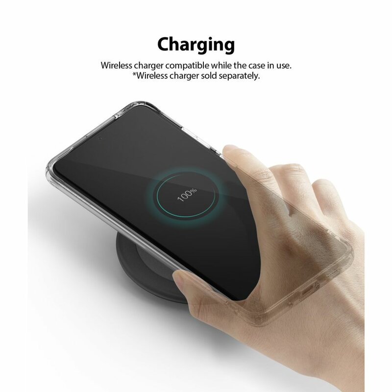 Husa Samsung Galaxy S20 Ultra 5G Ringke Fusion, cenusiu