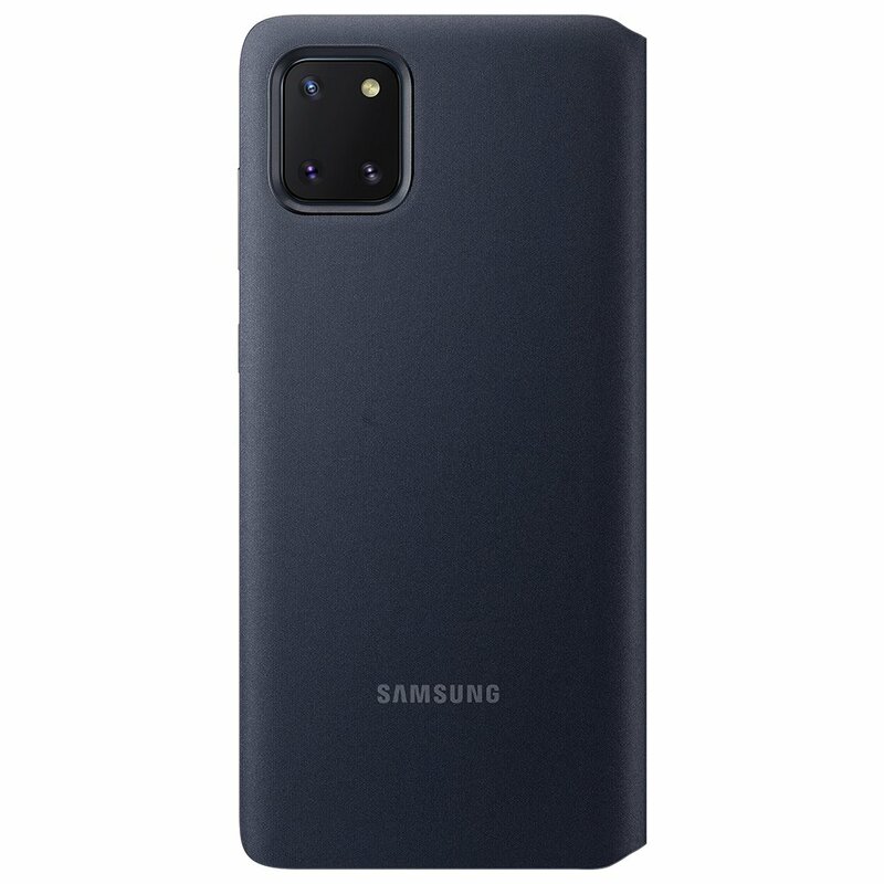 Husa Originala Samsung Galaxy Note 10 Lite S View Wallet Cover - Negru