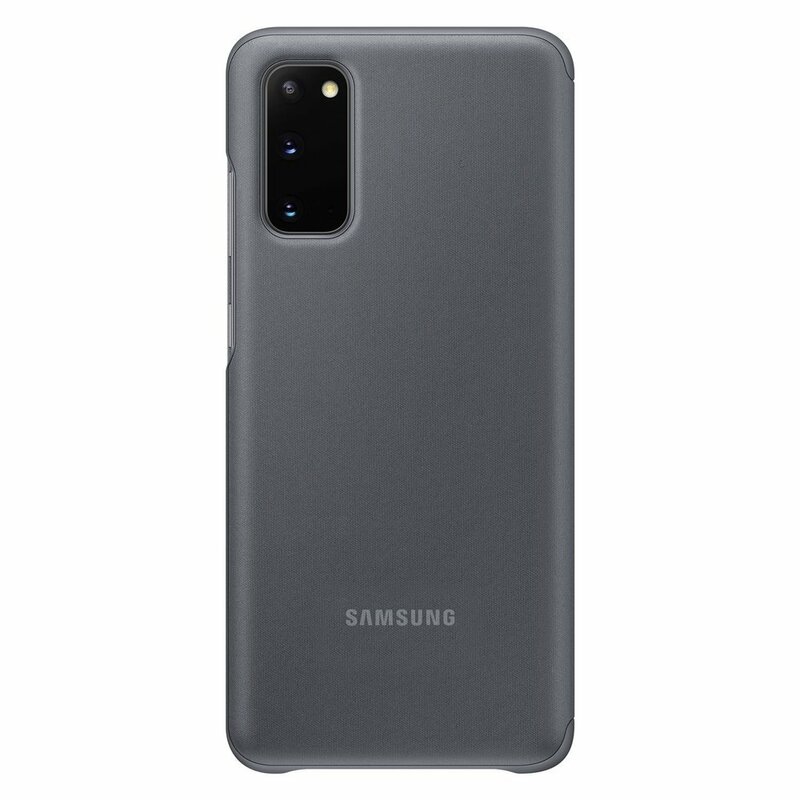 Husa Originala Samsung Galaxy S20 Smart Clear View Cover - Gri