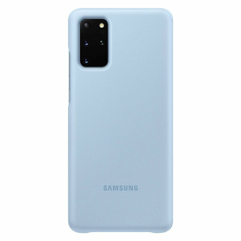 Husa Originala Samsung Galaxy S20 Plus Smart Clear View Cover - Albastru Deschis