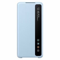 Husa Originala Samsung Galaxy S20 Plus 5G Smart Clear View Cover - Albastru Deschis