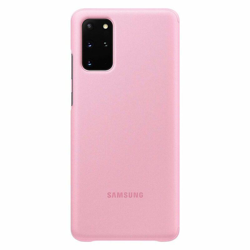 Husa Originala Samsung Galaxy S20 Plus 5G Smart Clear View Cover - Roz