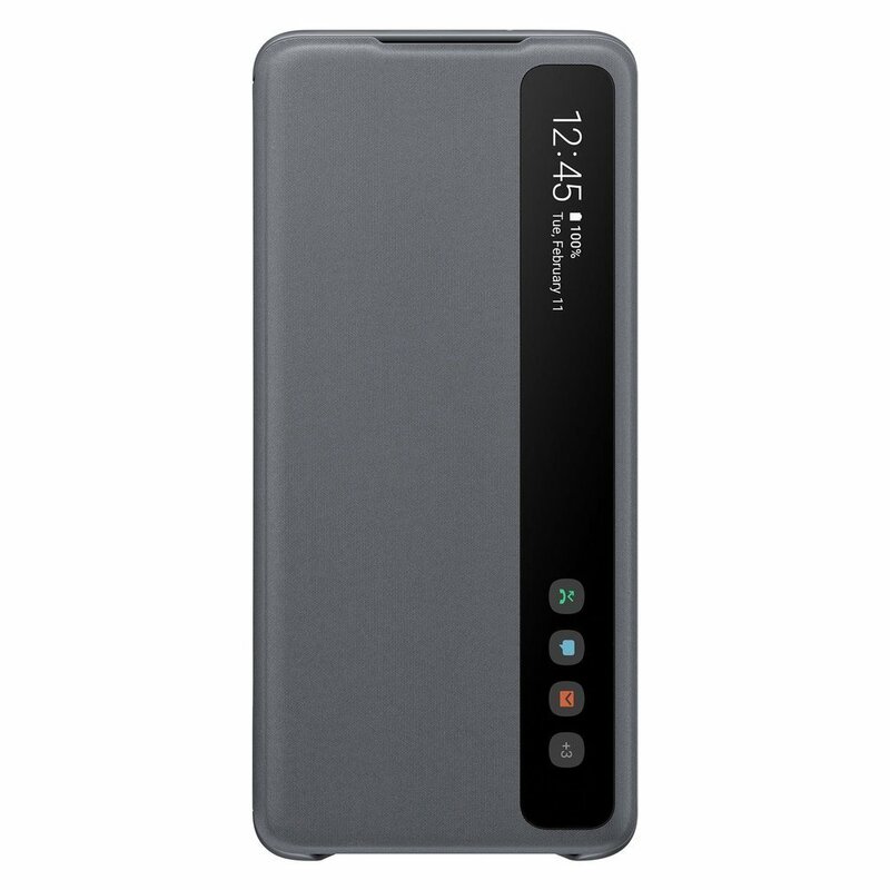 Husa Originala Samsung Galaxy S20 Plus 5G Smart Clear View Cover - Gri