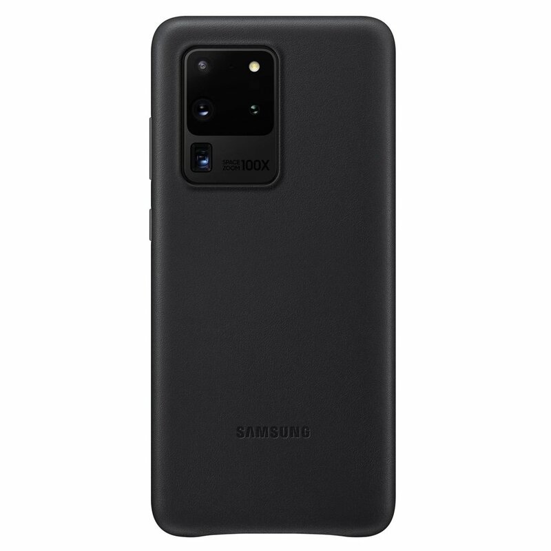 Husa originala Samsung Galaxy S20 Ultra Leather Cover - Negru