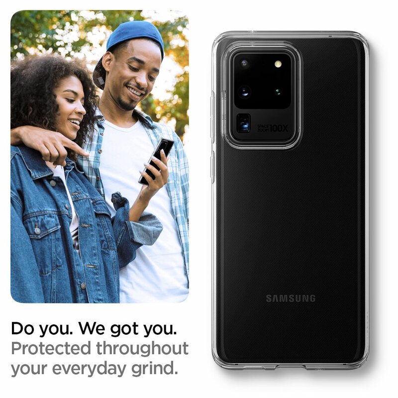 Husa Samsung Galaxy S20 Ultra 5G Spigen Liquid Crystal, transparenta