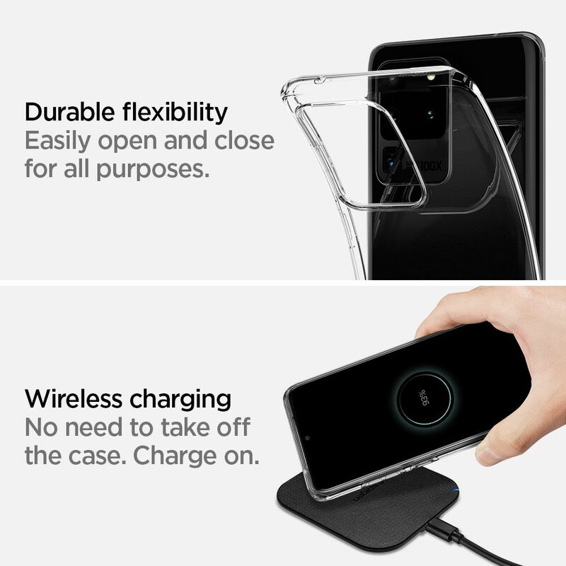 Husa Samsung Galaxy S20 Ultra 5G Spigen Liquid Crystal, transparenta