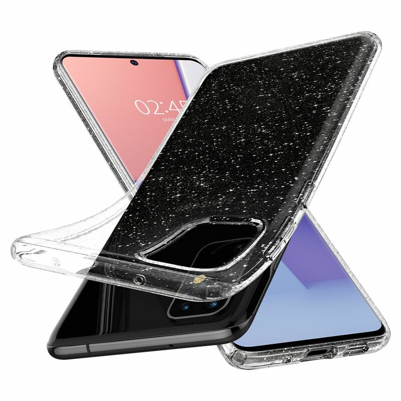 Husa Samsung Galaxy S20 Plus 5G Spigen Liquid Crystal - Glitter - Crystal Quartz