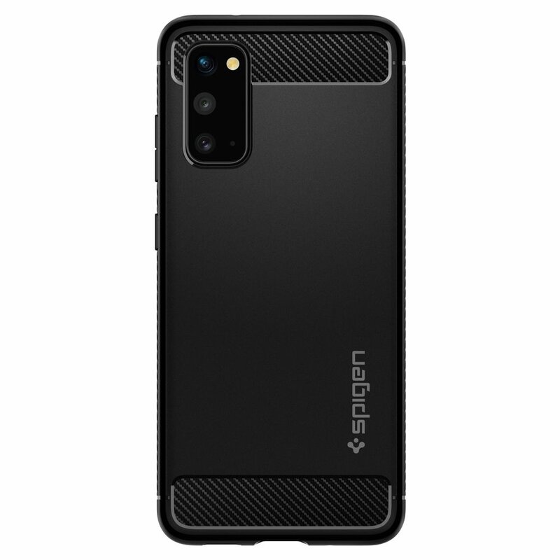 Husa Samsung Galaxy S20 5G Spigen Rugged Armor, negru