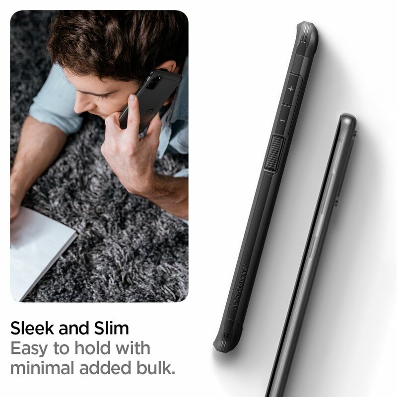 Husa Samsung Galaxy S20 Plus 5G Spigen Tough Armor - Black
