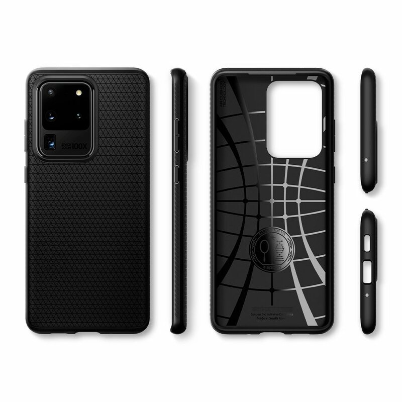 Husa Samsung Galaxy S20 Ultra 5G Spigen Liquid Air - Matte Black