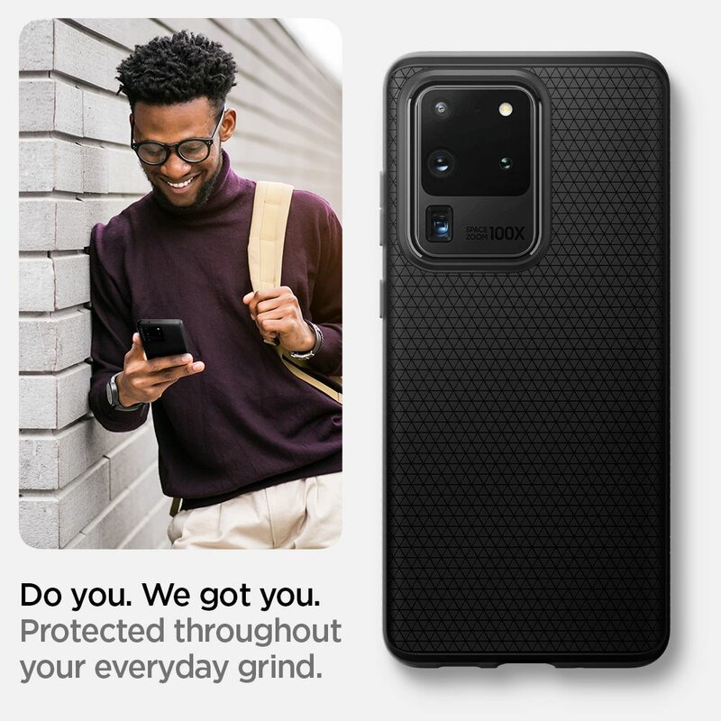 Husa Samsung Galaxy S20 Ultra 5G Spigen Liquid Air - Matte Black