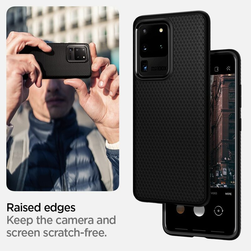 Husa Samsung Galaxy S20 Ultra 5G Spigen Liquid Air - Matte Black