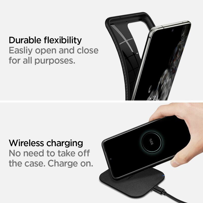 Husa Samsung Galaxy S20 Ultra 5G Spigen Liquid Air - Matte Black