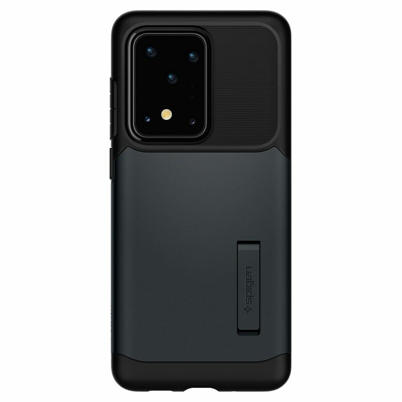 Husa Samsung Galaxy S20 Ultra 5G Spigen Slim Armor, cenusiu