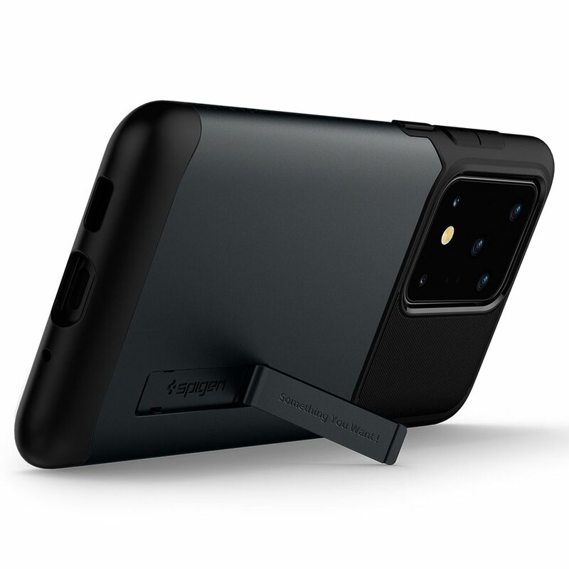 Husa Samsung Galaxy S20 Ultra 5G Spigen Slim Armor, cenusiu