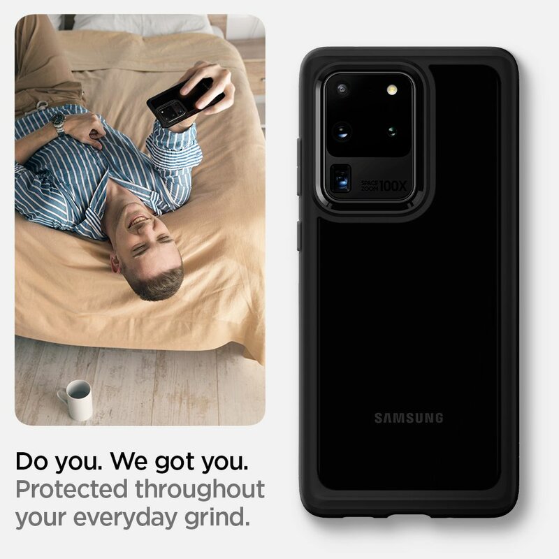 Husa Samsung Galaxy S20 Ultra 5G Spigen Ultra Hybrid - Matte Black
