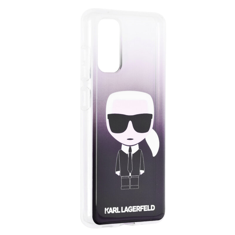 Husa Samsung Galaxy S20 5G Karl Lagerfeld TPU Transparent - Black Karl