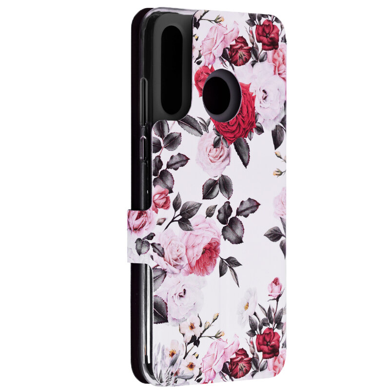 Husa Huawei P30 Lite Mobiwear Flip Case Multicolor - Floral
