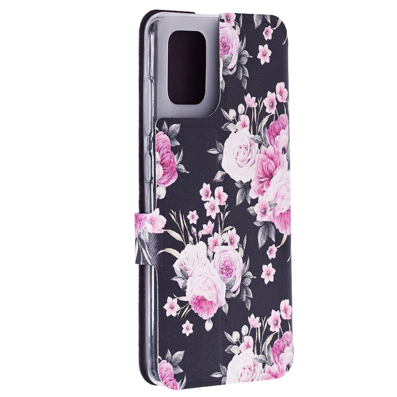 Husa Samsung Galaxy A51 Mobiwear Flip Case Multicolor - Wild Roses