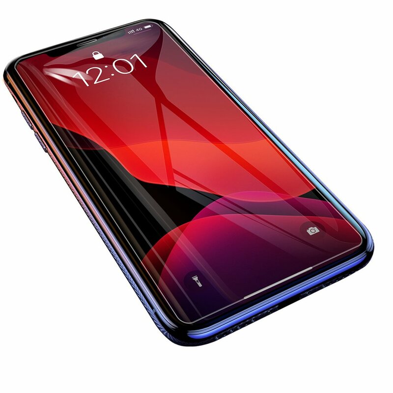 [Pachet 2x] Folie Sticla iPhone XS Baseus Full-Glass Tempered Film Anti-Bluelight - SGAPIPH58S-FC02 - Clear