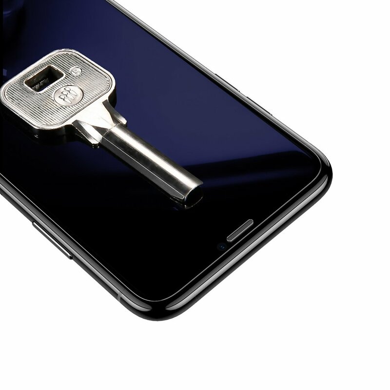 [Pachet 2x] Folie Sticla iPhone XS Baseus Full-Glass Tempered Film Anti-Bluelight - SGAPIPH58S-FC02 - Clear