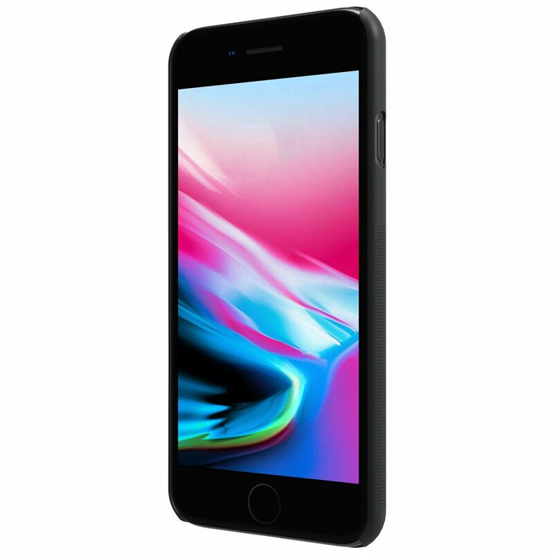 Husa Iphone 7 Nillkin Frosted Fara Decupaj Sigla - Black