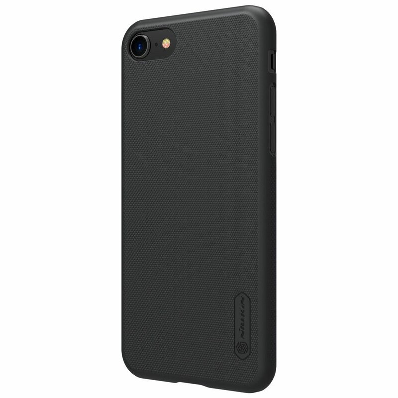 Husa Iphone 7 Nillkin Frosted Fara Decupaj Sigla - Black