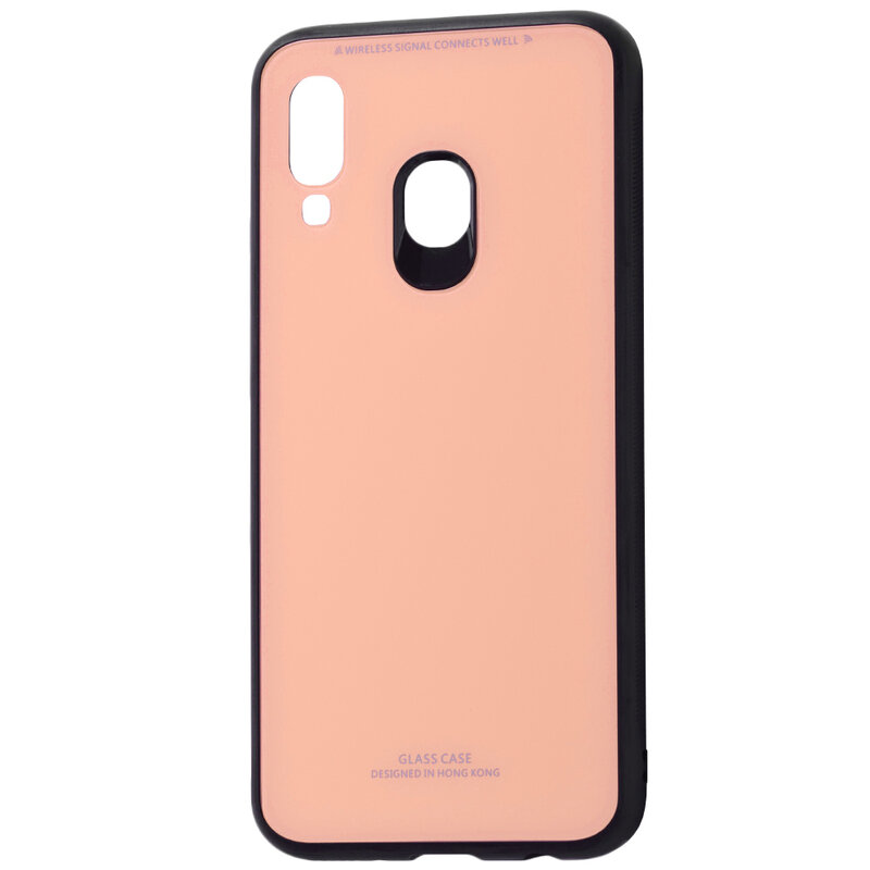 Husa Samsung Galaxy A40 Glass Series - Roz