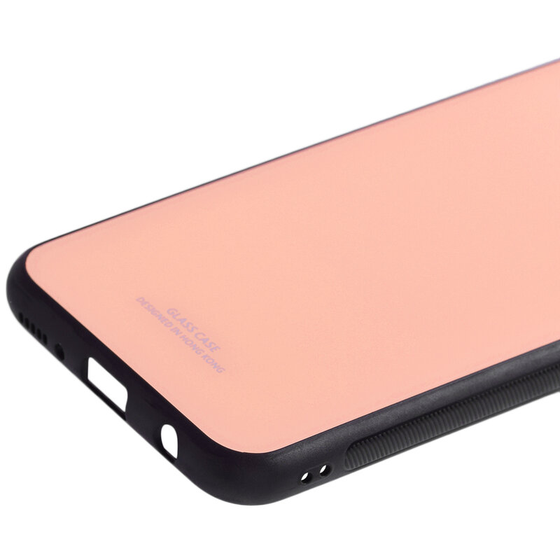 Husa Samsung Galaxy A40 Glass Series - Roz