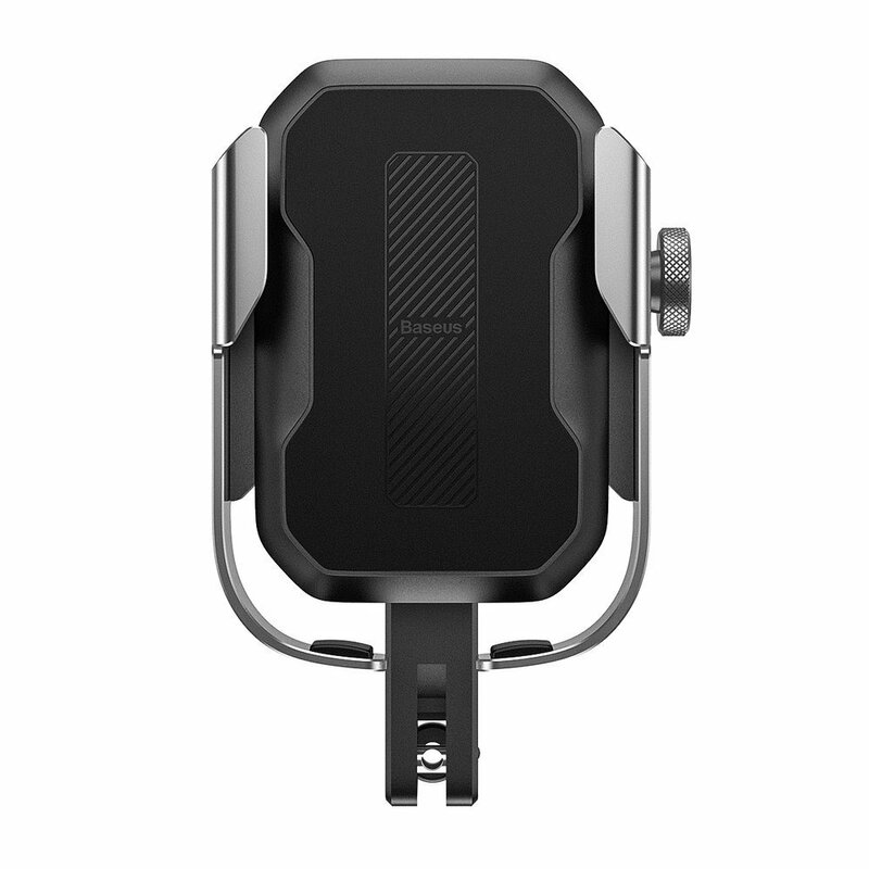 Suport Bicicleta Baseus inAuto Metal Armor Motorcycle Cu Prindere Pe Ghidon Si Oglinda - SUKJA-0S - Argintiu
