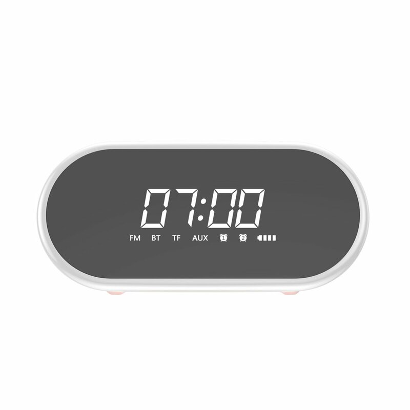 Boxa Portabila Baseus Encok E09 Bluetooth Stylish Wireless with Alarm Clock/LED - NGE09-04 - Roz