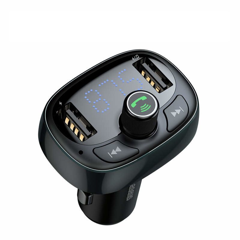Incarcator Auto Cu Modulator FM Baseus T-Typed Wireless MP3 - CCALL-TM0A - Tarnish