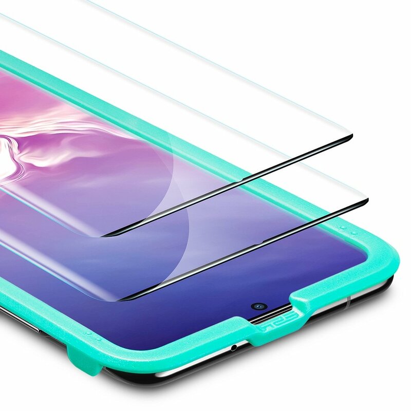 [Pachet 2x] Folie Sticla Samsung Galaxy S20 Plus ESR Screen Shield 3D Edge Guard - Black