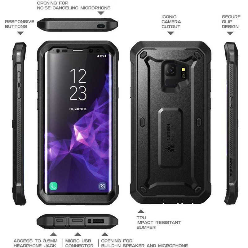 Husa Samsung Galaxy S9 Supcase Unicorn Beetle Pro, negru
