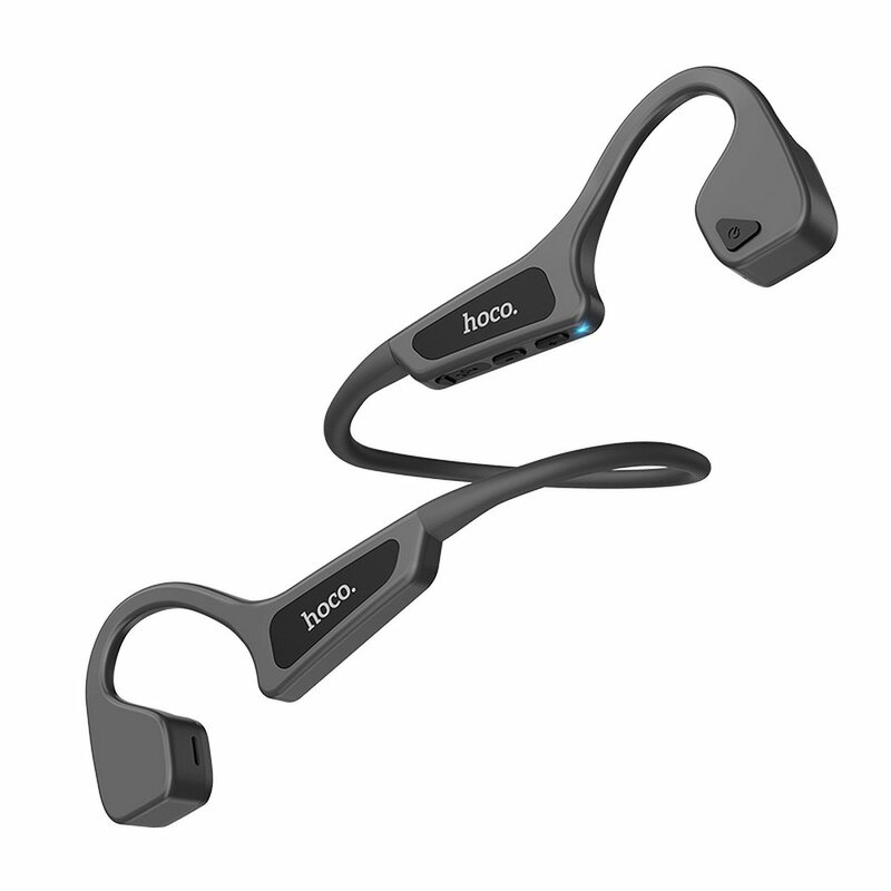 Casti On-Ear Hoco Selected S17 Bone Conduction Wireless Open-Ear Sport - Gri/Negru