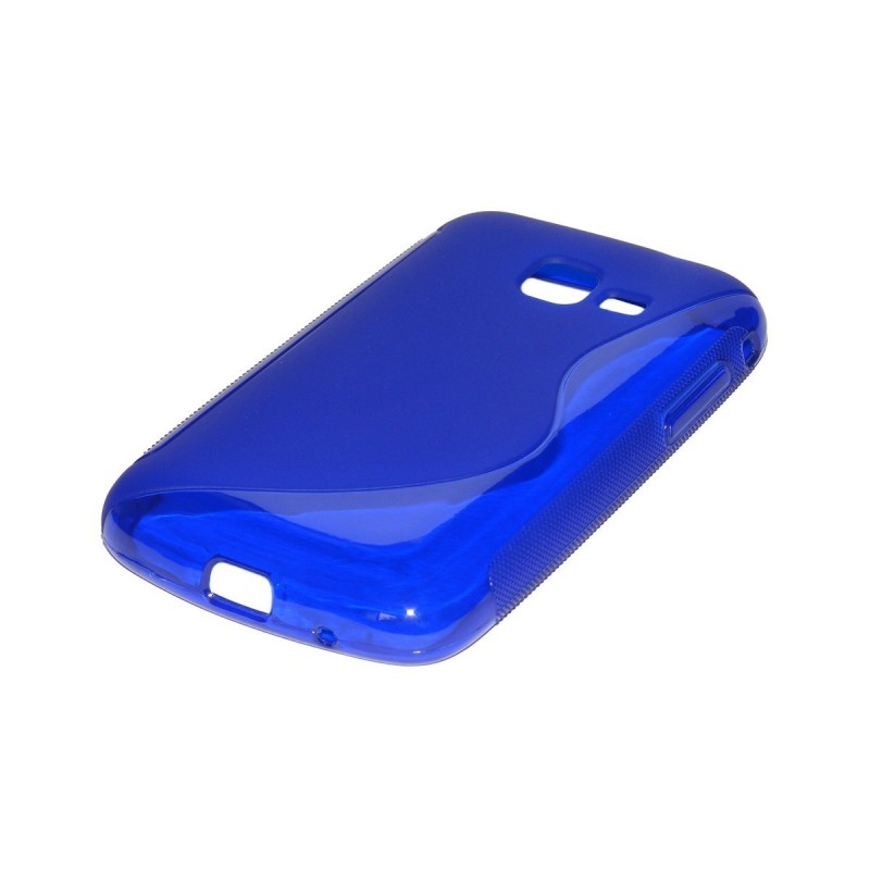 Husa Samsung Galaxy Y Pro B5510 Silicon Gel TPU Albastru
