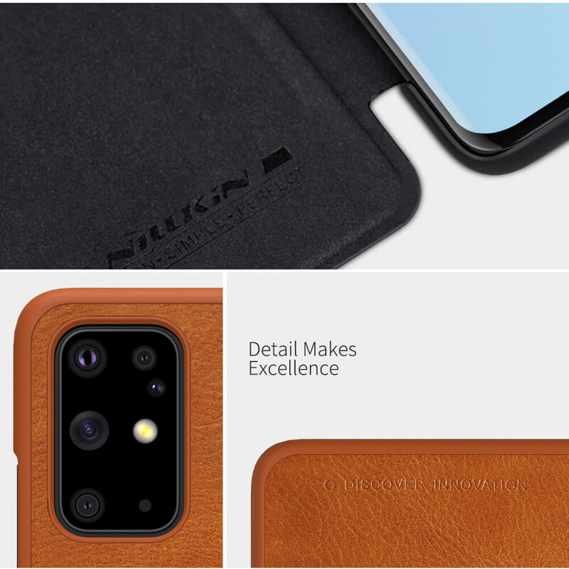 Husa Samsung Galaxy S20 Plus Nillkin QIN Leather, rosu