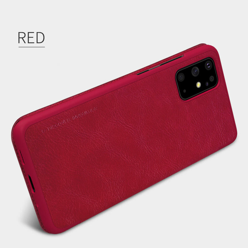 Husa Samsung Galaxy S20 Plus Nillkin QIN Leather, rosu