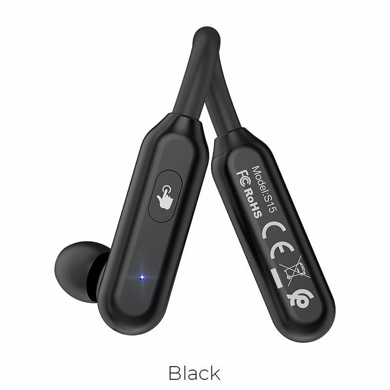 Casca Bluetooth Hoco Selected S15 Wireless Headset In-ear Headphone Noble Business - Negru