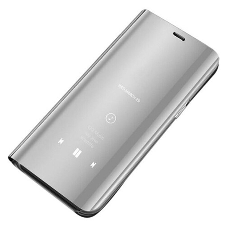Husa Samsung Galaxy S20 5G Flip Standing Cover - Silver