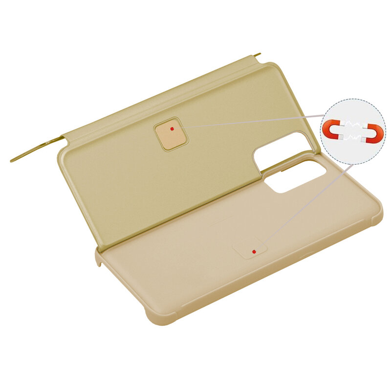 Husa Samsung Galaxy S20 Plus Flip Standing Cover - Gold
