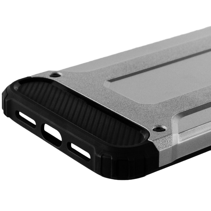 Husa iPhone 8 Plus Mobster Hybrid Armor - Argintiu