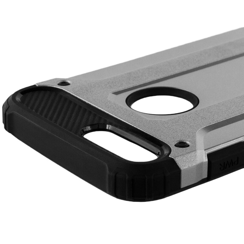 Husa iPhone 8 Plus Mobster Hybrid Armor - Argintiu