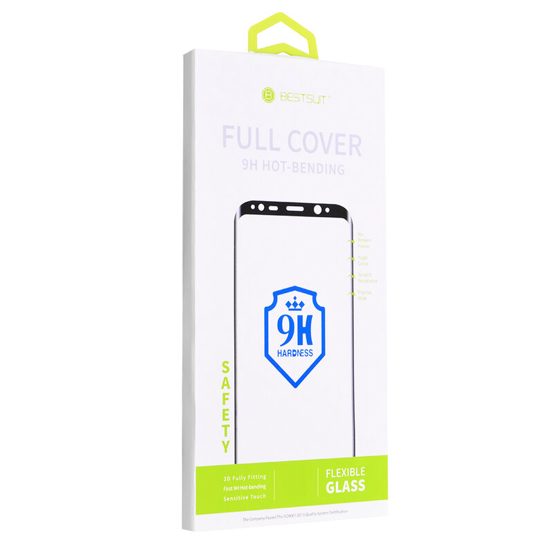 Folie Ecran Curbat Huawei Mate 20 Pro Nano FullGlue 9H - Negru