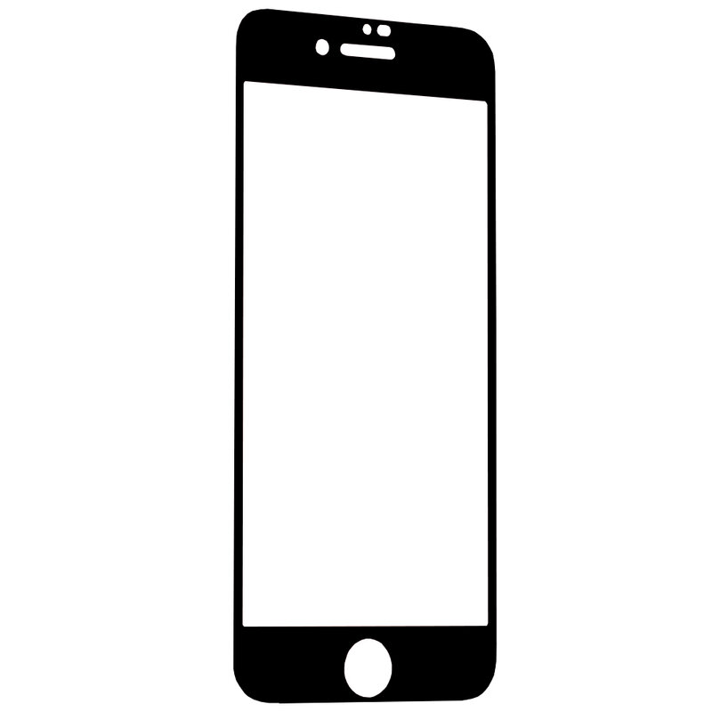 Folie Protectie Ox Premium iPhone 7 FullGlue FullCover - Negru
