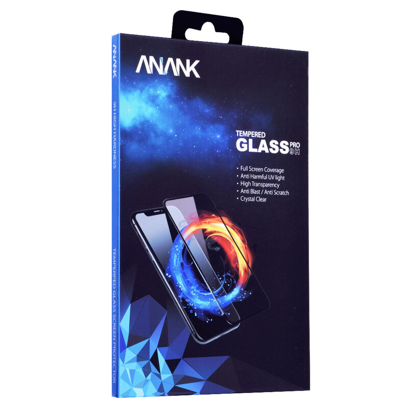 Sticla Securizata iPhone XS Max FullCover 3D Anank 9H - Black