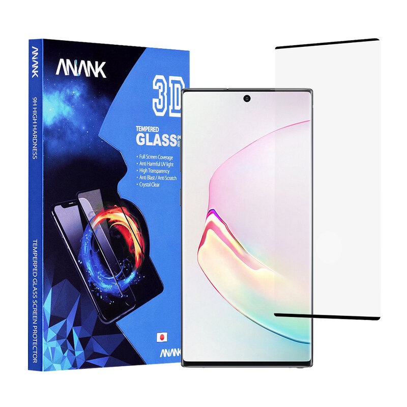 Sticla Securizata Samsung Galaxy Note 10 Plus FullCover 3D Anank 9H - Black