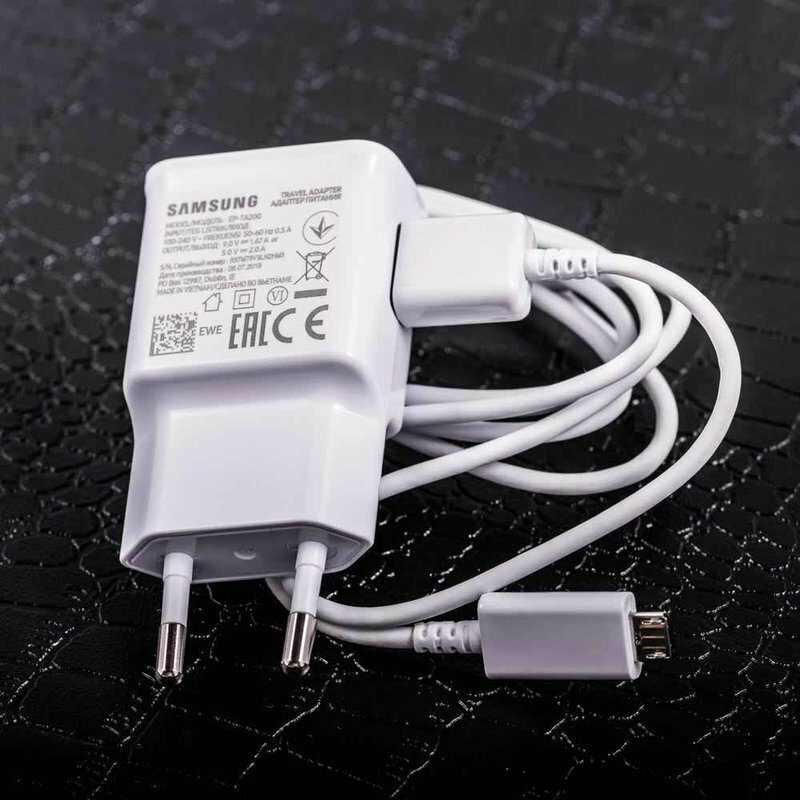 Incarcator priza original Samsung ETA0U83EWE, 1A, cablu USB la Micro-USB, alb, bulk