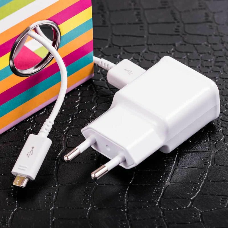 Incarcator priza original Samsung ETA0U83EWE, 1A, cablu USB la Micro-USB, alb, bulk