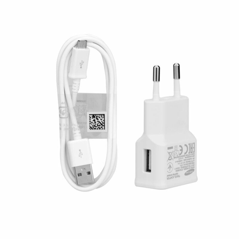 Incarcator priza original Samsung ETA0U83EWE, 1A, cablu USB la Micro-USB, alb, bulk
